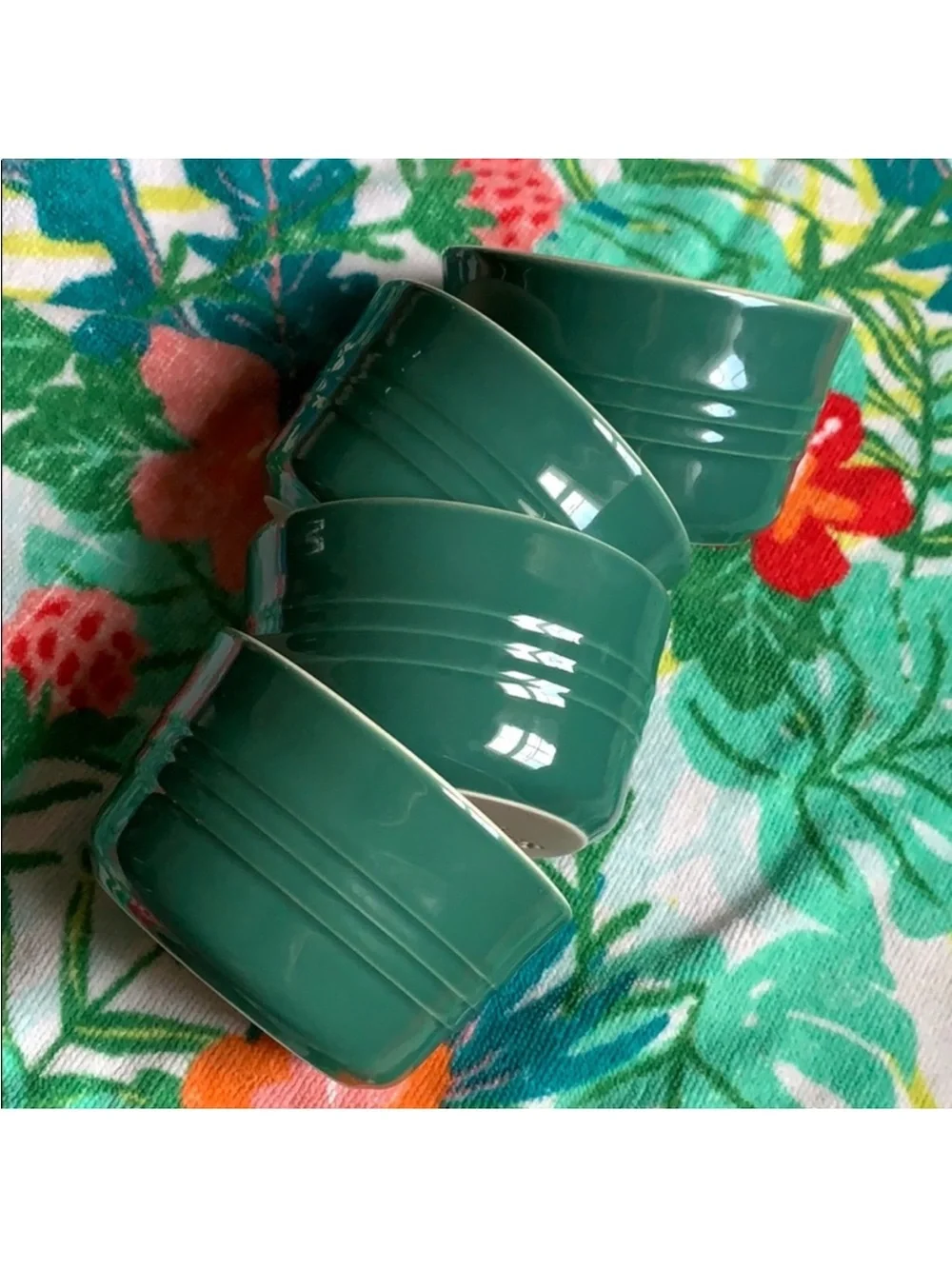 🔥 Set of 4 LE CREUSET Ramekin- Green